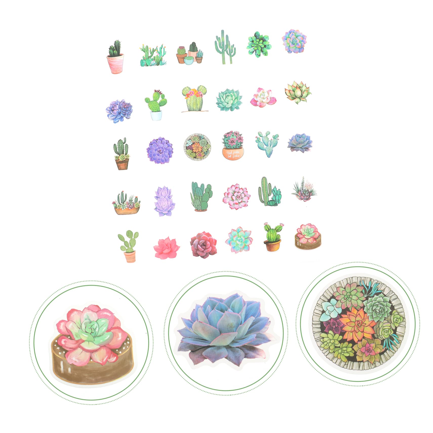 Generic 300pcs Flower Garden Sticker Decals Vinyl Stickers